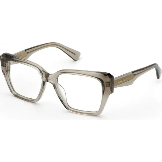 Nina Ricci VNR414 Montures Optiques Carrées Beige pour Femme