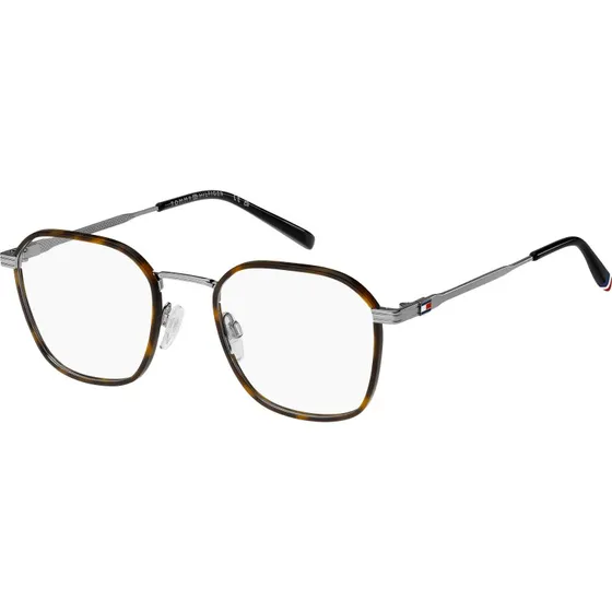 Tommy Hilfiger TH 2136 31Z - Montures Optiques Carrées en Métal Ruthénium