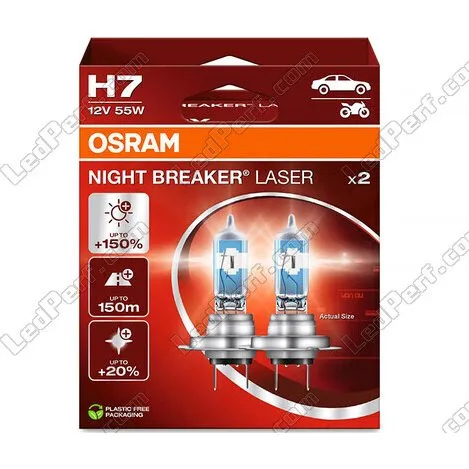Osram H7 Night Breaker Laser +150% Pack 2
