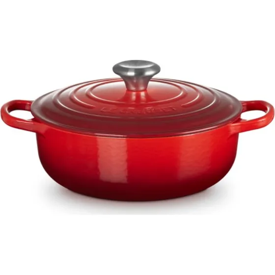 Le Creuset Cocotte Ronde Basse 24 cm Cerise