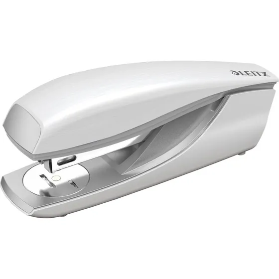 Leitz Style Agrafeuse Métal Brossé Blanc 30 Feuilles
