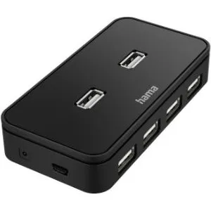 Hama 00200123 Hub USB 2.0 7 Ports Noir
