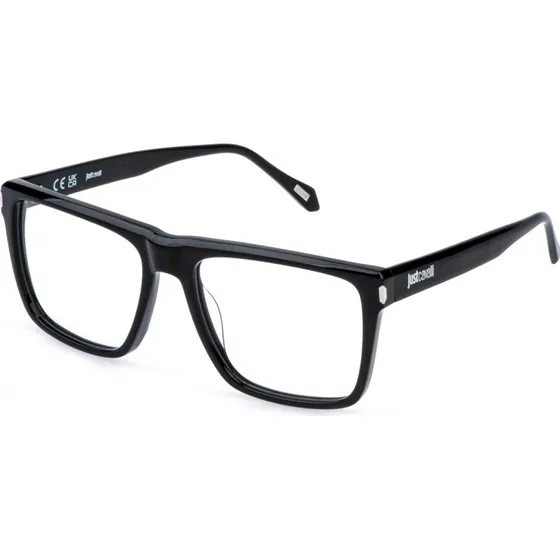 Just Cavalli VJC140 700 Montures Optiques Carrées en Acétate Noir