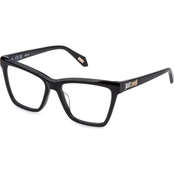 Just Cavalli VJC131 700K Lunettes Optiques Carrées en Acétate Noir