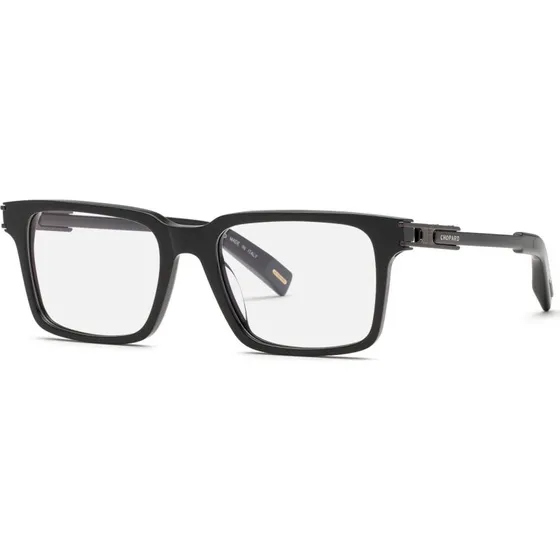 Chopard VCH397 700K Lunettes de vue Carrées en Acétate Noir Homme
