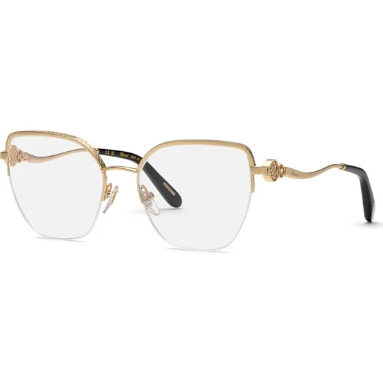 Chopard VCHL83S Montures Optiques Géométriques en Métal Or