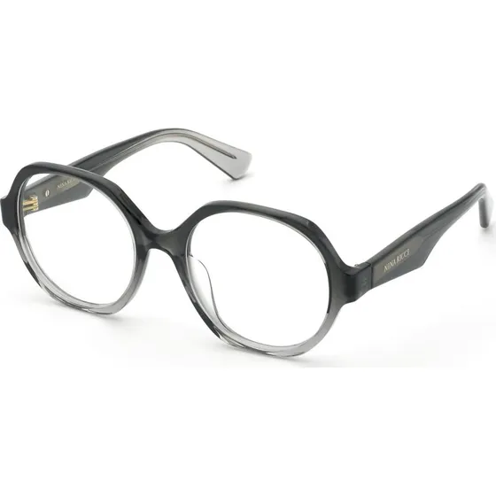 Nina Ricci VNR426 0AH8 - Monture Optique Ronde en Acétate Noir
