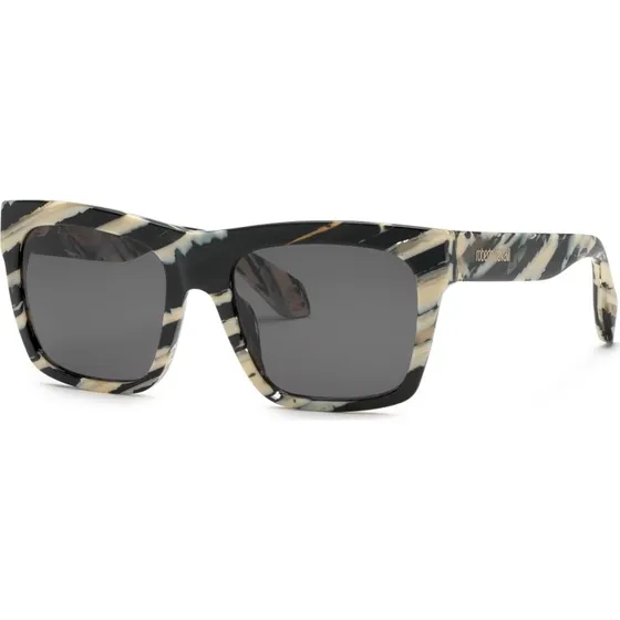Roberto Cavalli SRC126M Lunettes de soleil Carrées en Acétate Noir