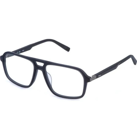 Fila Homme VFIA94 705M Montures Optiques Carrées en Acétate Gris