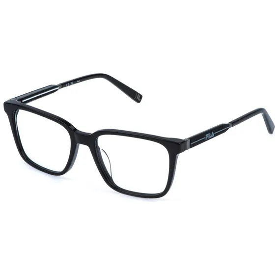 Fila Homme VFIA95 Monture Optique Carrée en Acétate Noir