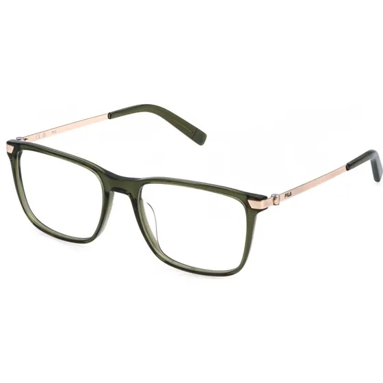 Fila Homme VFIB01 09HF - Montures Optiques Carrées en Acétate Vert