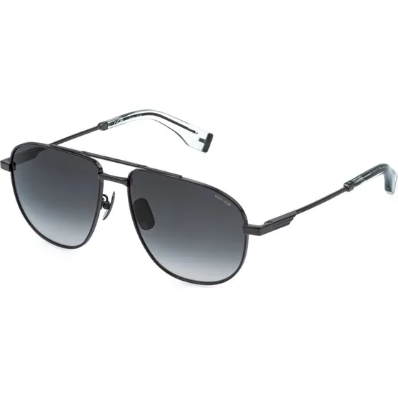 Police SPLR83 Mercury Lite 1 672 - Lunettes de soleil Aviateur Noir