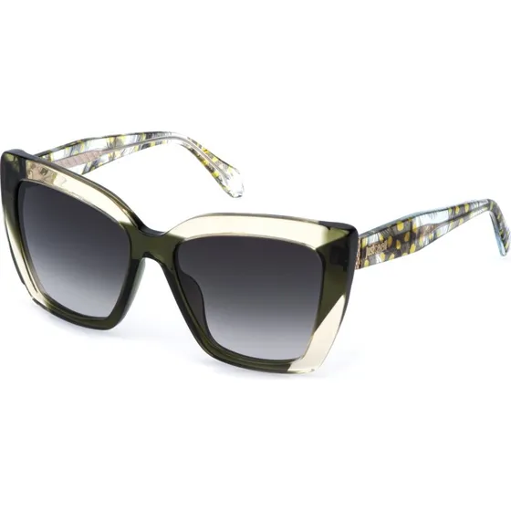 Just Cavalli SJC174V Lunettes de Soleil Papillon Jaune Fumée