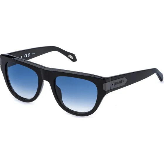 Just Cavalli SJC178V Lunettes de Soleil Cat Eye Noir et Bleu