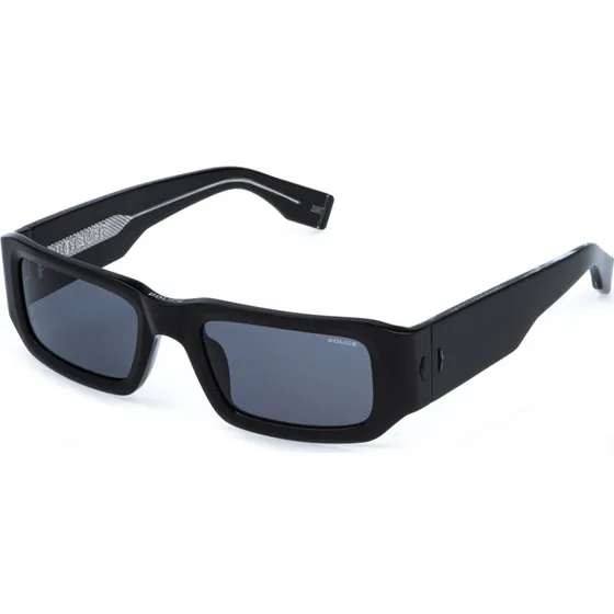 Police SPLR82 G.O.A.T. 6 Lunettes de Soleil Carrées en Acétate Noir