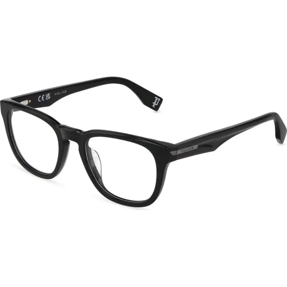Police VPLU56 NERVE 3 700 - Lunettes de vue carrées en acétate noir
