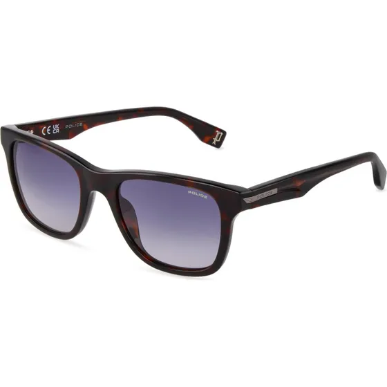 Police SPLU68 NERVE 2 Lunettes de Soleil Carrées en Acétate pour Homme