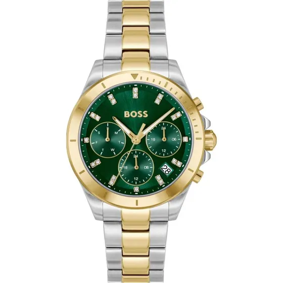 BOSS Alley Montre Femme Acier 36 mm Vert
