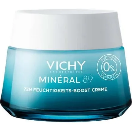 Vichy Mineral 89 Crème Hydratante 72h sans parfum, 50 ml