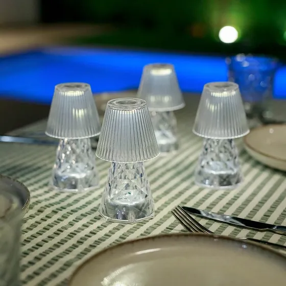 New Garden Lola 12 Lux - Lampe de table LED transparente