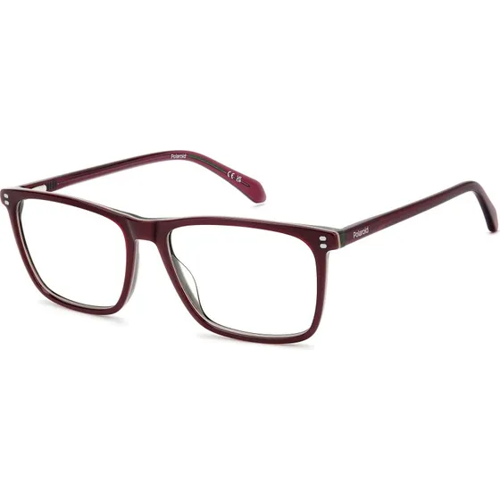 Polaroid Homme PLD D610 LHF - Lunettes de vue carrées Bordeaux