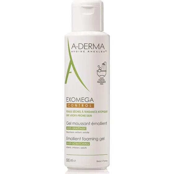 A-Derma Exomega Control Gel Moussant Émollient 500 ml