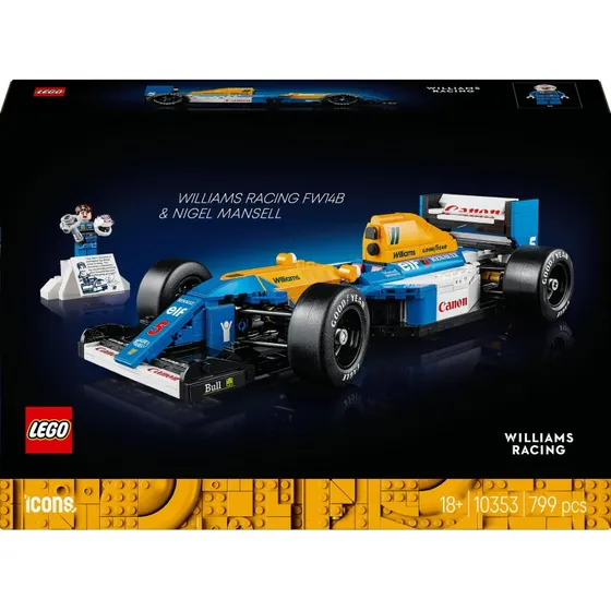 LEGO Icons 10353 Williams Racing FW14B et Nigel Mansell