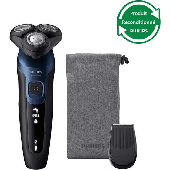 Philips Series 5000 S5465/18R1 Rasoir Électrique 100% Étanche Bleu Métallisé