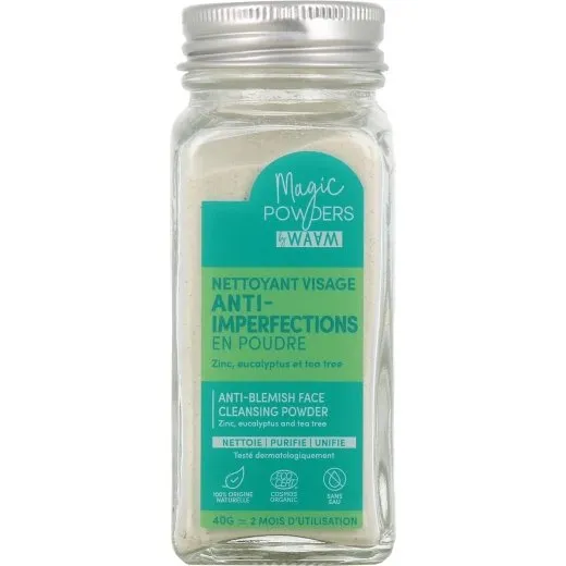 WAAM Nettoyant Visage Anti-Imperfections en Poudre BIO