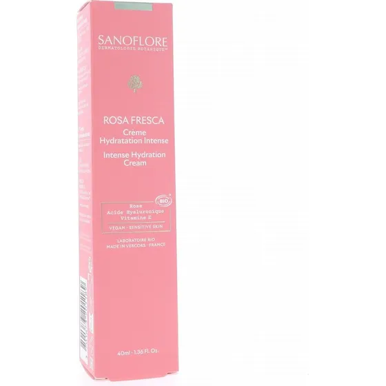 Sanoflore Rosa Fresca Crème Hydratation Intense Bio 40 ml