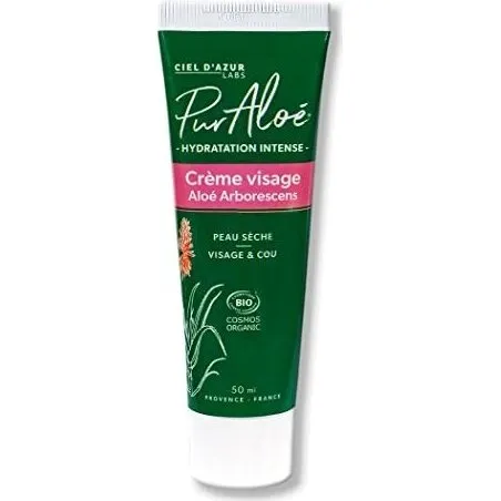 Pur Aloé Crème Visage Intense Bio 50ml