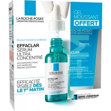 La Roche-Posay Effaclar Sérum 30 ml + Gel Offert