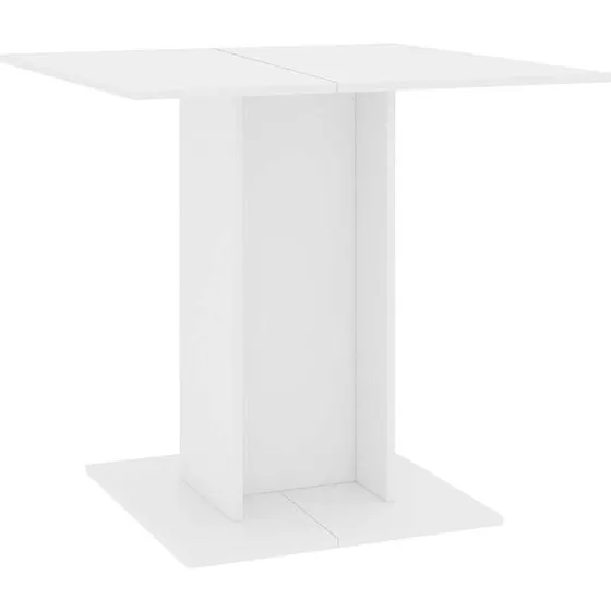 vidaXL Table de salle à manger 298665 80x80 cm blanc