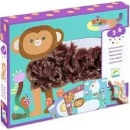 Djeco Collages Laine & Scratch - Tout Poilus