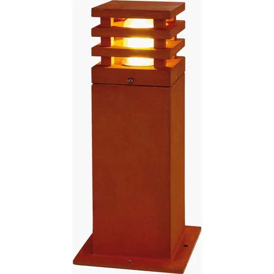 SLV Rusty Square Luminaire pour socle en Acier Corten