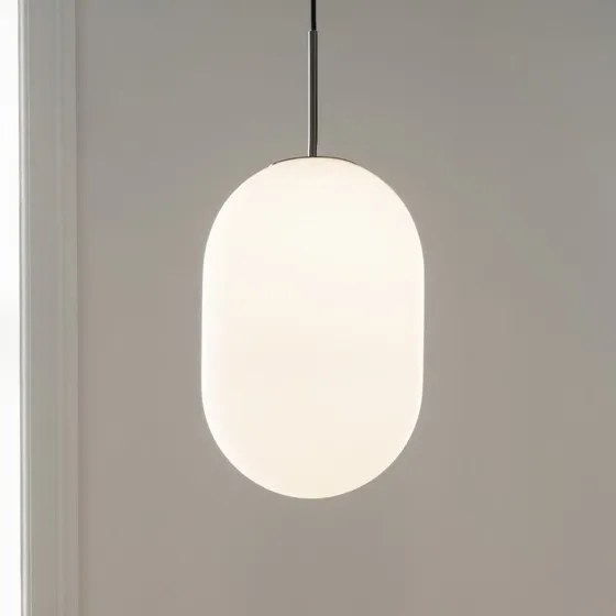 Watt & Veke Suspension Noor Ø 24 cm - Opale et Noir