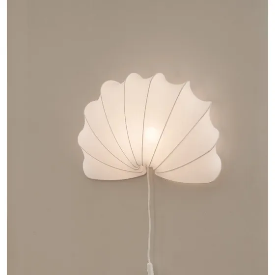 Applique murale Watt & Veke Anna, Coton Blanc, Ø 54 cm