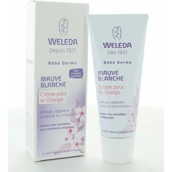 Weleda Bébé Crème pour le Change Mauve Blanche 50ml