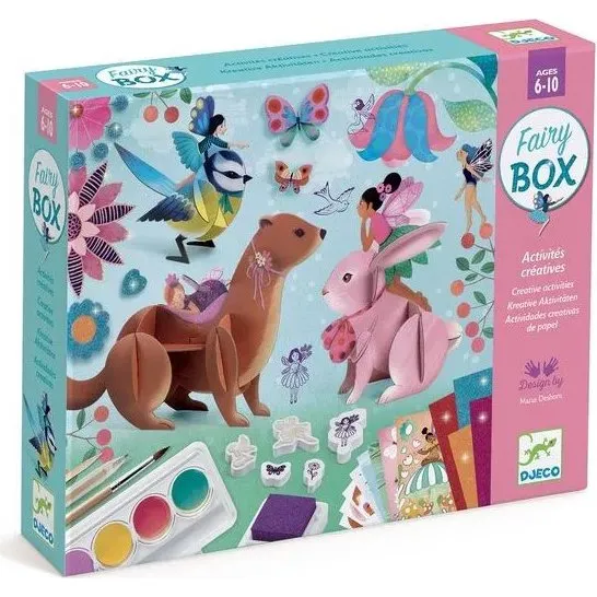 Djeco Fairy Box - Coffret 6 activités créatives fées