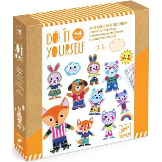 Djeco - Kit Magnets à décorer Funky Family