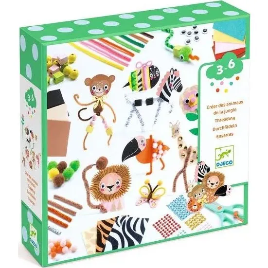 Djeco Boîte à créer : Animaux de la jungle