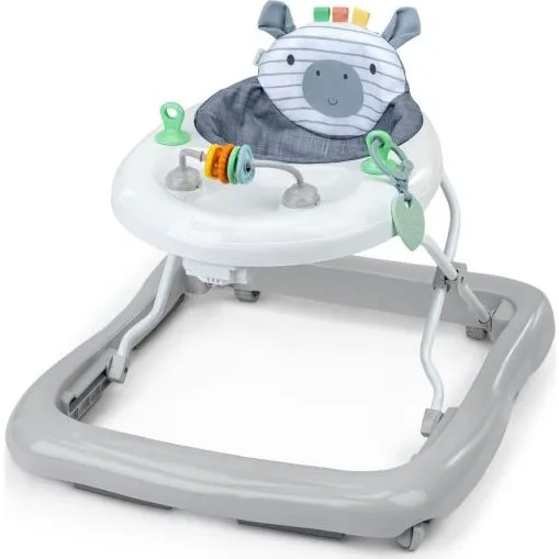 Ingenuity Casi le Zèbre - Trotteur bébé avec activités, 3 hauteurs