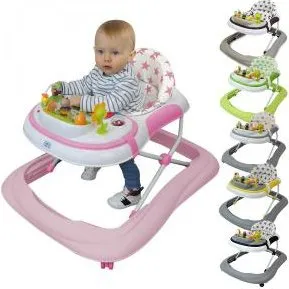 Bébé Évolu'Play Trotteur Musical Réglable Rose