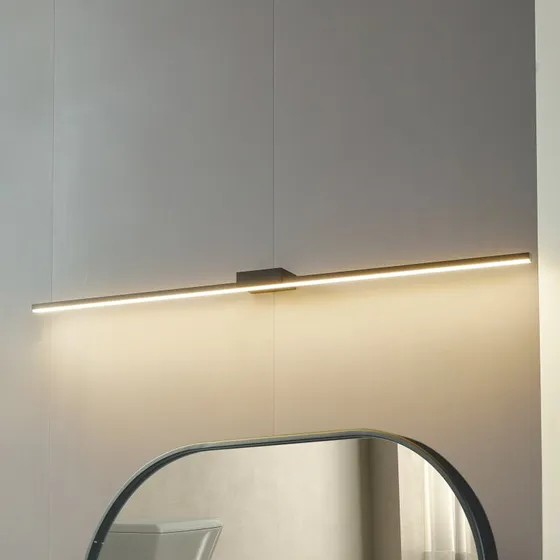 Lucande Kivana Applique Murale LED Noir IP44 - 120 cm