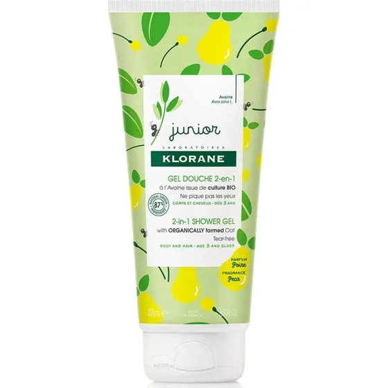Klorane Junior Gel Douche 2 en 1 Poire 200ml