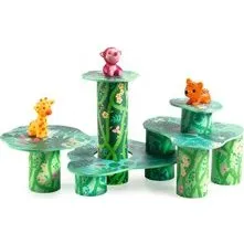 Djeco TopaniTube - Coffret de construction jungle