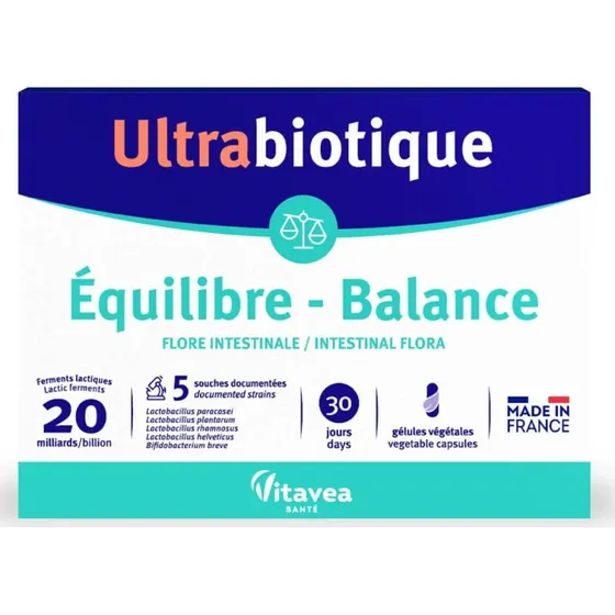 Vitavea Santé Probiotique Ultrabiotique Equilibre, 30 gélules