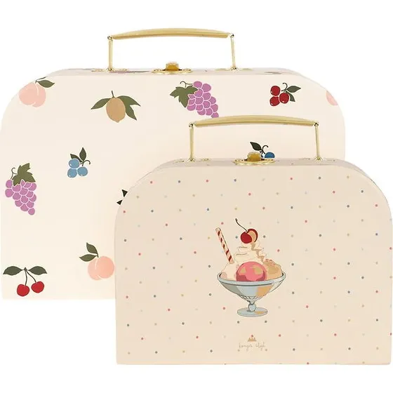 Konges Slojd Valises à Jouets Fruity Lot de 2
