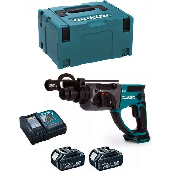 MAKITA DHR202RTJ Perforateur Burineur 18V 2x5Ah SDS-Plus