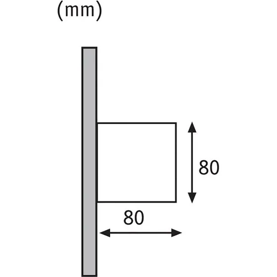 Paulmann Applique Murale d'Extérieur Cybo 8x8 Blanc - LED